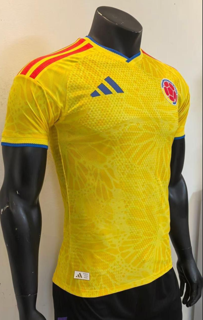 Camiseta Selección Colombia Amarilla Mundial Hombre