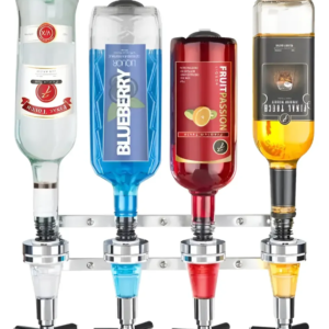 Dispensador Licores 4 Botellas Pared