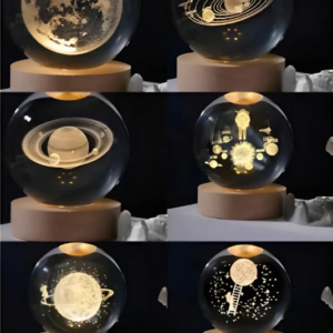 Esfera De Cristal Que Gira En 3D